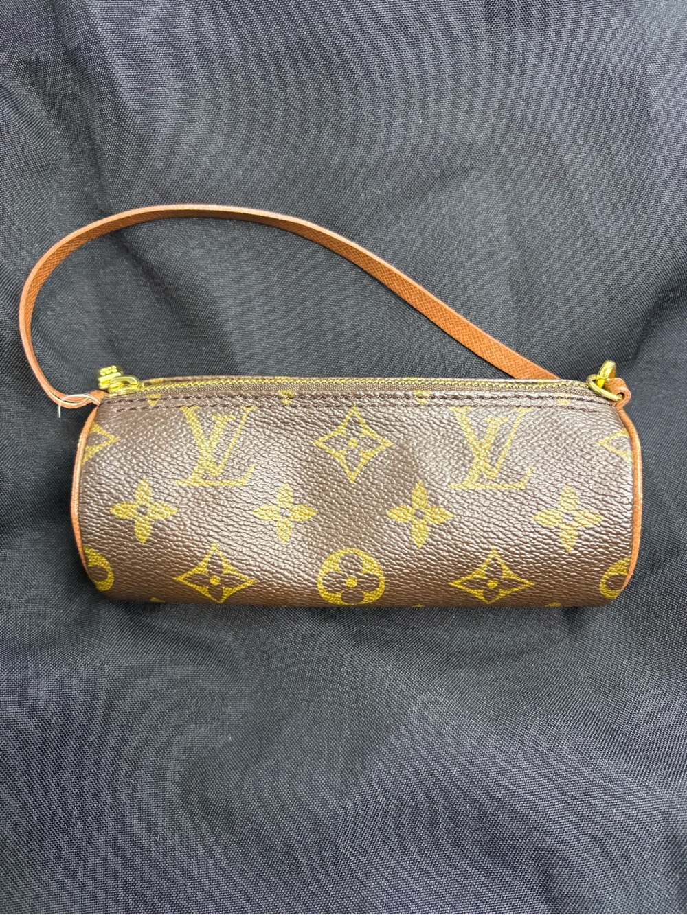 Louis Vuitton Brown Monogram Canvas Cylinder Wristlet